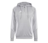 adidas Performance Tiro 24 - Sudadera con Capucha (Talla M), Color Gris y Blanco