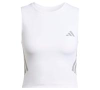 adidas Donna ADI365 Running Climacool Iconic Crop Tank, White, XXL