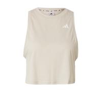 ADIDAS PERFORMANCE Top deportivo greige / blanco XS-S greige / blanco