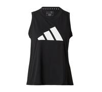 adidas Donna Train Essentials Big Performance Logo Training Tank Top, Black/White, M