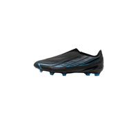 adidas Unisex Adulto F50 Hyperfast League Laceless Firm Ground Football Boots Shoes, Core Black/Core Black/Lucid Ray Blue, 44 EU
