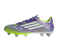 adidas Unisex Adulto F50 League Soft Ground Football Boots, Purple Rush/Cloud White/Lucid Lemon, 42 2/3 EU