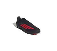 adidas Unisex Adulto F50 League Laceless Firm Ground/Multi Ground Football Boots, Core Black/Lucid Red/Core Black, 40 2/3 EU