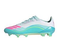 ADIDAS PERFORMANCE Zapatillas de fútbol 'F50 Messi Elite' aqua / verde neón / rosa / blanco cáscara de huevo 44 aqua / verde neón / rosa / blanco cáscara de huevo