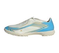 adidas Unisex Adulto F50 Messi League Turf Football Shoes, Ivory/Semi Blue Burst/Icey Blue, 39 1/3 EU