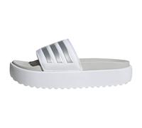 adidas Adilette Platform Slides, SE DESLIZA Mujer, Cloud White/Zero Metalic/Grey One, 37 EU