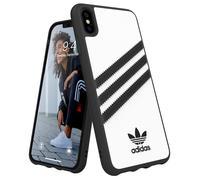 adidas Funda diseñada para iPhone XS MAX, Funda Probada contra caídas, Bordes elevados a Prueba de Golpes, Funda Original, Rayas Blancas y Negras, 6,46 Pulgadas