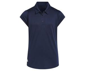 adidas Polo de Manga Corta para niñas, Negro