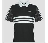 adidas Polo Tartan Regular Rugby Polo in Negro EU L