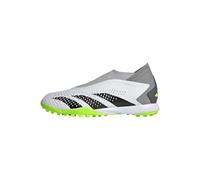adidas Predator Accuracy.3 Laceless Turf Boots, Botas de fútbol Unisex Adulto, Cloud White/Core Black/Lucid Lemon, 46 EU