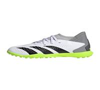 adidas Predator Accuracy.3 Turf Sneaker, White/Core Black/Lucid Lemon, 11 US Unisex Little Kid