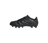 adidas Predator Club Firm Multi Ground Football Boots, Botas de fútbol Unisex Adulto, Core Black/Carbon/Lucid Lemon, 40 2/3 EU
