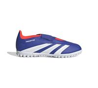 adidas Predator Club Hook and Loop J Football Boots Turf, Botas de fútbol, Lucid Blue/Cloud White/Solar Red, 29 EU