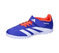 adidas - Predator Club Hook-and-Loop J Football Boots Turf, Zapatos de fútbol para césped, Lucid Blue/FTWR White/Solar Red,