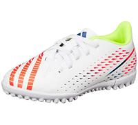 Adidas Predator Edge.4 TF J, Sneaker, FTWR White/Solar Yellow/Power Blue, 28 EU