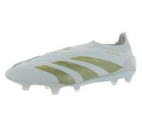 adidas Predator Elite - Zapatos unisex sin cordones FG, Calzado blanco dorado metálico blanco, 40 2/3 EU