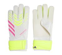 adidas Predator Guantes de portero, Unisex, Adulto, Blanco/Lucid Limón/Rosa Lucid, 5.5