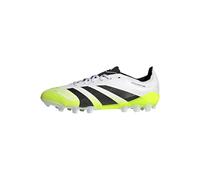 adidas Predator League 2G/3G Artificial Grass Football Boots, Botas de fútbol Unisex Adulto, Cloud White/Core Black/Lucid Lemon, 44 2/3 EU