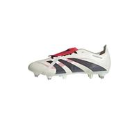 adidas Predator League - Botas Suaves con lengüeta Plegable, Parte Superior sintética, Color Blanco, Núcleo Blanco Roto y rubí Puro, 40 EU