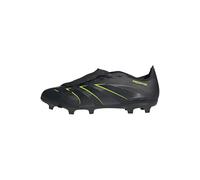 adidas Predator League Fold-Over Tongue Firm Multi Ground Football Boots, Botas de fútbol Unisex Adulto, Core Black/Carbon/Lucid Lemon, 47 1/3 EU