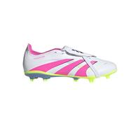 adidas Predator League Folded Tongue Firm Multi Ground, Zapatillas de fútbol Unisex Adulto, Blanco/Rosa Lucid/Limón Lucid, 44 2/3 EU