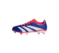 adidas - Predator League J Football Boots Firm Ground, Zapatos de fútbol para terrenos firmes, Lucid Blue/FTWR White/Solar Red,