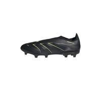 adidas Predator League Laceless Firm Multi Ground Football Boots, Botas de fútbol Unisex Adulto, Core Black/Carbon/Lucid Lemon, 45 1/3 EU
