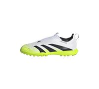 adidas Predator League Laceless Turf Football Boots Kids, Botas de fútbol Unisex niños, Cloud White/Core Black/Lucid Lemon, 34 EU