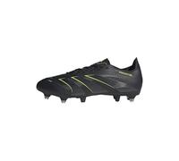 adidas Predator League Soft Ground Football Boots, Botas de fútbol Unisex Adulto, Core Black/Carbon/Lucid Lemon, 42 EU