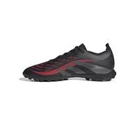 adidas Predator League Turf Football Boots, Botas de fútbol Unisex Adulto, Core Black/Grey Four/Lucid Red, 44 2/3 EU