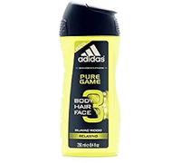 Adidas Pure Game 3 in 1 Gel de Ducha, 250 ml, 1 unidad