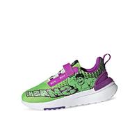 Adidas Racer TR21 Superhero EL C, Zapatillas de Gimnasia, Semi Solar Green/FTWR White/Shock Purple, 35 EU