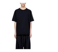 Adidas - Raw Edge 3-Stripes Short Sleeve Tee - Sport - Hombre - Negro - L -