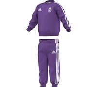 adidas Real Madrid 3S Bbyjogg Conjunto, Morado (Vioray), para niños de 6-9 Meses
