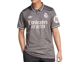 adidas Real Madrid - Camiseta réplica para hombre 24/25, gris, L