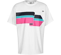 Adidas Ripple tee Camiseta de Manga Corta, Hombre, White/Shock Pink, 2XL