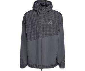 Adidas - Ropa de senderismo - XPL 2L Rain Jacket Black Carbon - Talla M - Gris Gris M