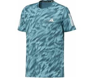 Adidas - Ropa para trail running - OTR Aop Tee M Mint Ton Preloved Teal - Talla S - Azul Azul S
