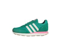 adidas Run 60s 3.0 Shoes, Zapatos Mujer, Semi Court Green/Off White/Bliss Pink, 37 1/3 EU