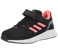 adidas Runfalcon 2.0 Running Shoe, Black/Acid Red/Sky Rush, 1 US Unisex Little Kid