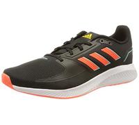 adidas Runfalcon 2.0, Zapatillas de Deporte Hombre, Core Black Solar Red Solar Gold, 44 EU
