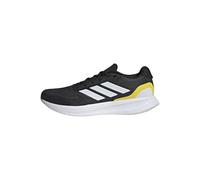 adidas RUNFALCON 5 Running Shoes, Zapatillas para Correr Hombre, Core Black/Cloud White/Yellow, 45 1/3 EU