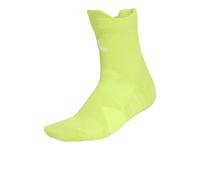 adidas RunxCushioned Running Quarter Socks | EU L in Solar Yellow/White