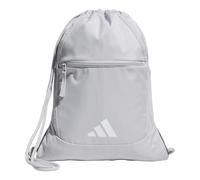 adidas Saco de estadio para adultos, unisex, mochila deportiva con cordón, bolsa pequeña de gimnasio, bolsa de 13 l, equipo gris claro/blanco, talla única, saco de estadio