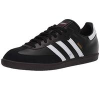 adidas Samba Leather Short Tongue Soccer, Botas de fútbol Hombre, Negro Blanco y Negro, 44 2/3 EU