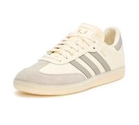 adidas Samba Messi - Tenis para hombre, color crema y marrón claro/dorado, talla 10.5 de EE. UU., 43 de la UE, Crema Blanco Marrón Claro Oro Metálico, 11 UK Wide
