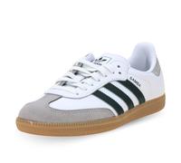 adidas Samba OG - Tenis para mujer, Calzado Blanco Collegiate Verde Gris Dos, 38 EU