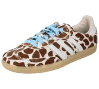 [Adidas] SAMBA OG W Samba OG Zapatillas Zapatos Mujer Piel Piel Animal Patrón Jirafa KI6669 Cristal Lino/Marfil/Gum