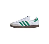 adidas Samba OG (White/Green, Sistema Tallas Calzado EU, Adulto, Hombre, Números, Mediano, 43 1/3)