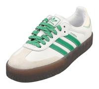 adidas Samba OG - Zapatillas Deportivas para Mujer, Blanco nube/verde/blanco roto, 40 2/3 EU